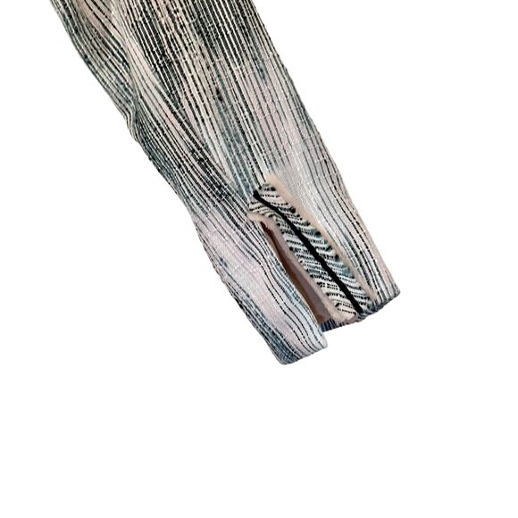 NWT Greylin Anthro Textured Blazer Jacket Blue Pink Flaw Lightweight Summer - Picture 5 of 9